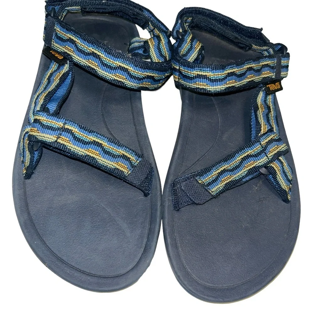 Teva Youth Hurricane navy blue sandals water shoes outdoor fun size youth 3 boys